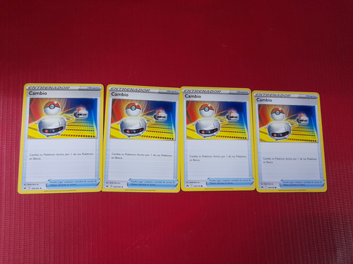 Cartas Pokemon, Switch, 4 Copias, Comun (Usado)