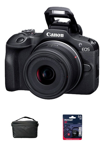 Canon Eos R100 + 18-45mm Is Stm (gratis: Estuche + Mem.64gb)