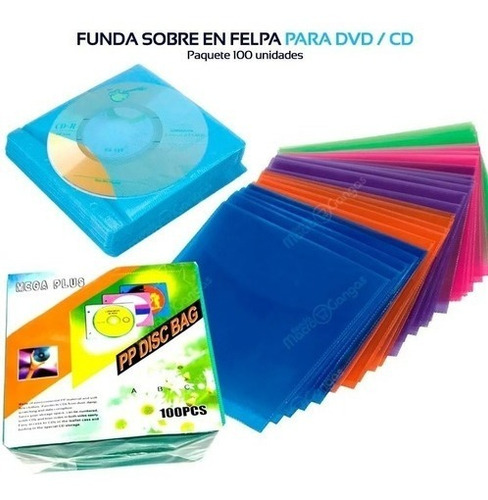 Imagen 1 de 2 de Sobre Para Cd, Dvd, Dvd Blu-ray