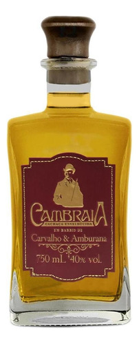 Cachaça cambraia Carvalho e Amburana 750ml