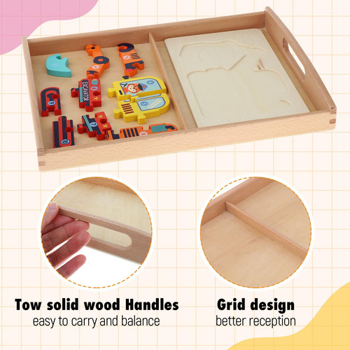 Bandeja De Madera Para Juegos De Mesa, Dos