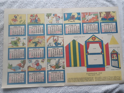 Lamina Colecciones Billiken Almanaque 1959 Para Armar