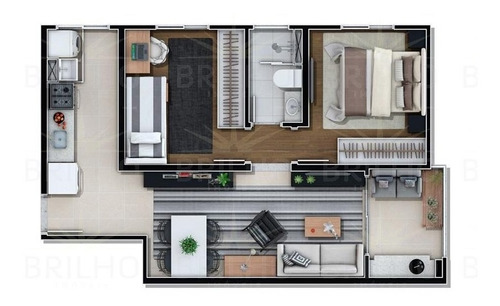 Imagem 8 de 15 de Apartamento Para Venda, 2 Dormitório(s), 49.0m² - 5363