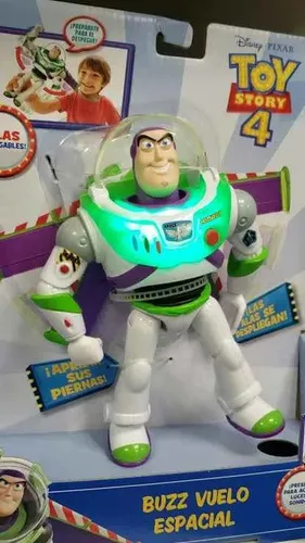 Figura Buzz Lightyear Toy Story Con Luz Sonido Juguete Disne