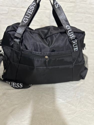 Maleta Guess Deportiva-casual Negro Letras