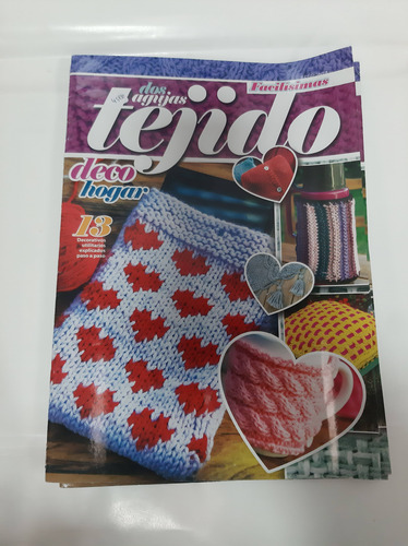 Dos Agujas Tejido Deco Hogar Moldes A Tamano Real