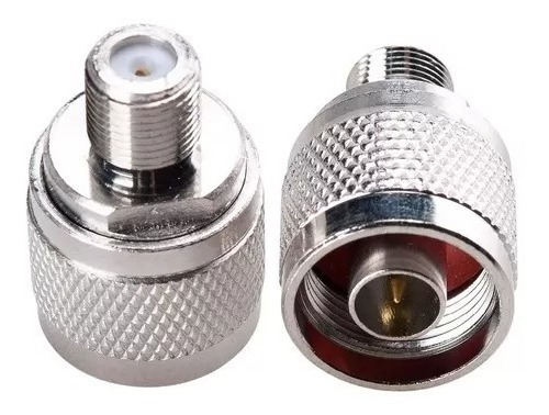 Imagen 3 de 3 de Conector Macho Tipo N A Conector F Adaptador Coaxial Rg6
