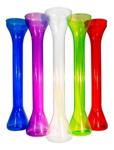 Vaso Yarda De Plastico 5 Piezas 28 Oz Colores Sutidos Fiesta