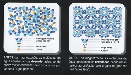 Magnetizador de agua portátil - imanes de iones de neodimio negativos