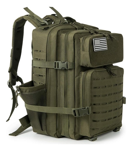 Mochila Tactica Militar De 45l - Verde Militar