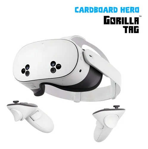 Lentes Realidad Virtual Meta Quest 3s 128gb + Gorilla Tag Cardboa...