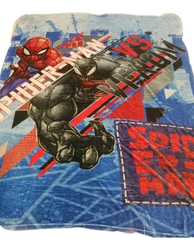 Frazada Cobertor De Spiderman Hombre Araña, Matrimonial