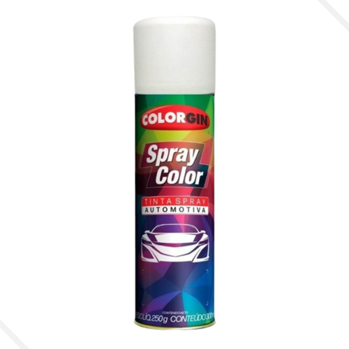 Tinta Spray Automotivo Colorgin Branco Fosco - 300ml