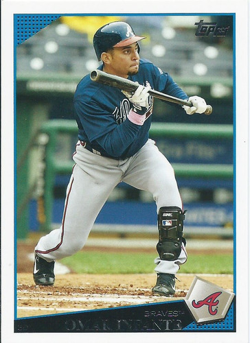 Barajita Omar Infante Topps 2009 #116 Bravos Atlanta