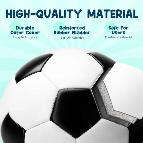 Balón De Fútbol Tamaño 5 Para Niños Y Adultos Con Bomba Y Bo