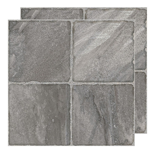 Ceramica Simil Piedra Gris Mate Piso/pared Sr 43x43 Cñ-lu