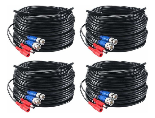 Zosi 4 Pack 100ft 30m Hd Cctv Video Cable De Alimentación B