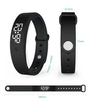 Comprar Fitband Smart Medición Termómetro Inteligente Pulsera Reloj Color Negro Color de la caja Negro Color de la malla Negro Color del bisel Negro