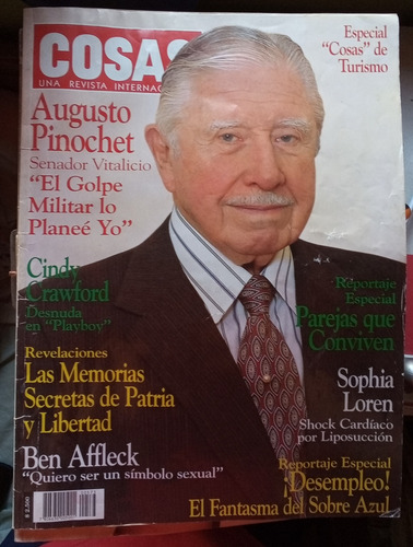 Pack Revista Cosas - 3 Ejemplares - Augusto Pinochet