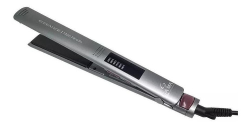 Plancha De Cabello Ga.ma Italy Elegance Led Titan Keratin Gris 110v/220v