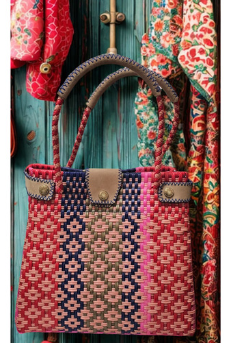 Bolso Para Mujer Tejido A Mano Tote Bag Bolsa Para Playa