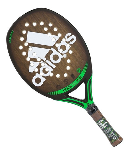 Raquete De Beach Tennis adidas Bt Adipower Green H34 Cor Preto/Verde