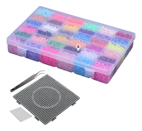 Estuche Hama Beads Midi Tabla Pinza Perler Perlas Magicas