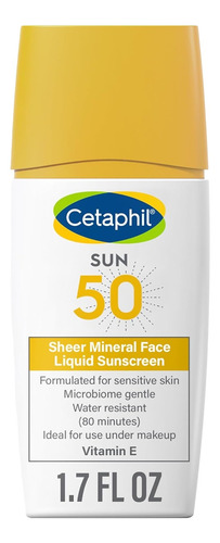 Cetaphil Sheer Mineral Face Liquid Protector Solar Spf50