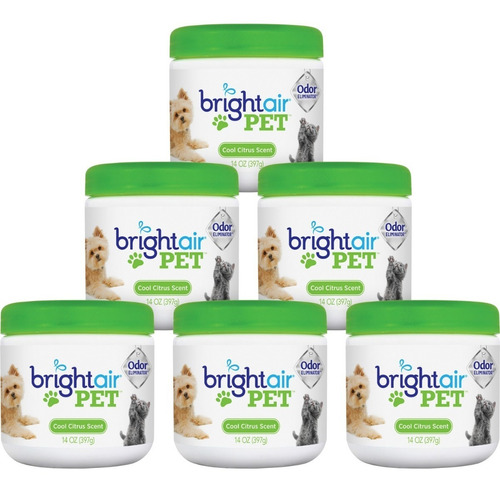 Bright Air Ambientador Eliminador De Olores Pets X6