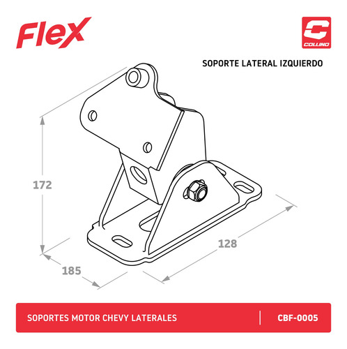 Imagen 4 de 7 de Soportes De Motor Collino Chevy Coupe Bujes Elastomero Full