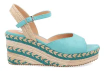 Comprar Sandalia Casual Trender Color Aqua Para Mujer