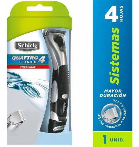 Schick Quattro Titanium 4 Color Plateado