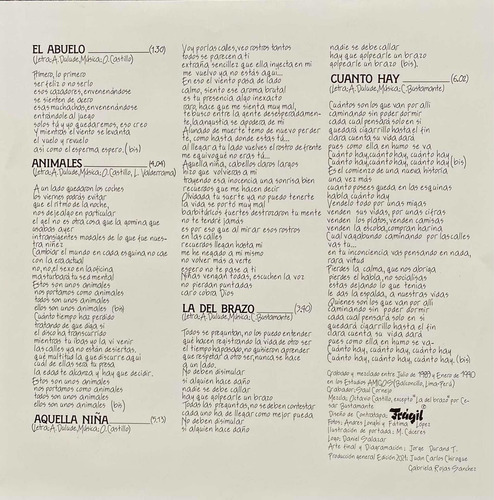 Frágil : Serranio Disco De Vinilo Reedición Excelente Estado (Usado)