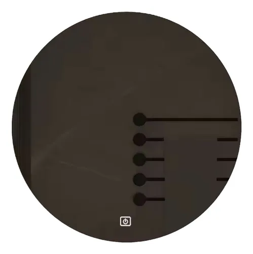Espejo Redondo Luz Led Con Sensor 3 Tonos