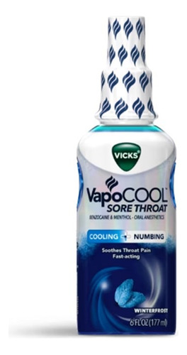 Vapocool Vicks Sore Throat Winterfrost Spray