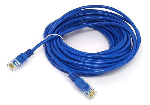 Cabo De Rede Azul Internet 10m Lan Rj45 Mbtech Mb71073