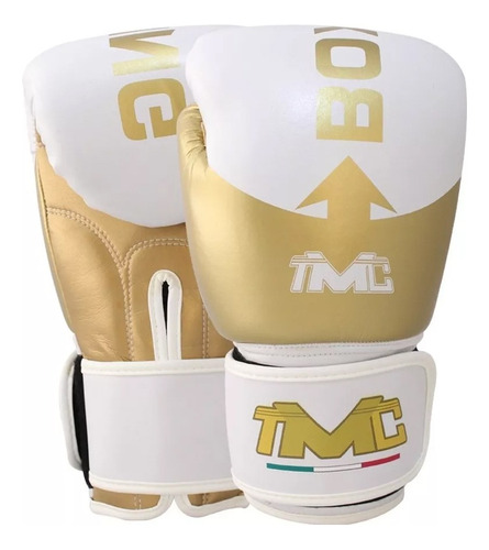 Guantes Boxeo Profesional Cuero + Microfibra Boxing Tmc