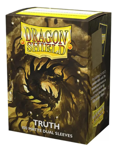 Dragon Shield - Fundas Dobles  Matte Truth (dorado) 100 Ct