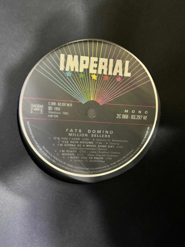 Disco Vinilo De Época Fats Domino (Usado)