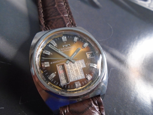 Technos Executive Antigo Folhinha Calendario Perpetuo Raro