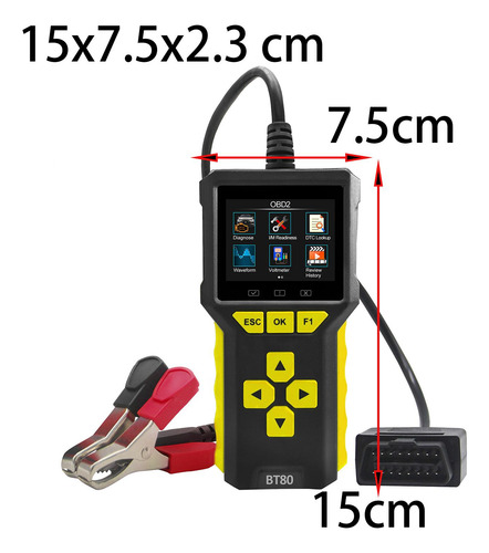 Scanner Genérico 2 Em 1 Obd2, Leitor De Código De Motor De