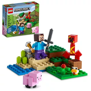 Kit Lego Minecraft La Emboscada Del Creeper 21177 72 Piezas