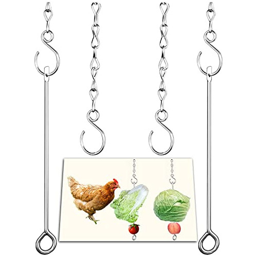 Chicken Vegetable Hanging Feeder Toy For Hens Pet Chick...