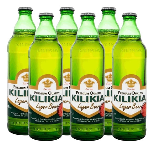 Cerveza Kilikia Lager Beer Porron 500 Ml. Armenia Pack X6