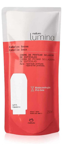 Crema Para Peinar Selladora De Cuticulas Natura Lumina