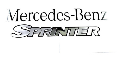 Imagem 2 de 4 de Kit Adesivo Emblema Mercedes Benz Sprinter Sp001
