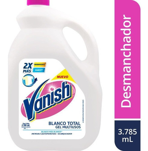 Quitamanchas Líquido Gel Multiuso Blanco Total 3785ml Vanish