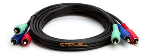 Cmple - Cable De Video Componente 3-rca Gold Hdtv Rgb Ypbpr
