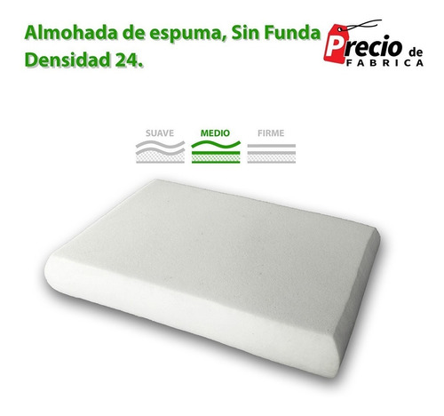 Almohada De Espuma De Alta Densidad Sin Funda