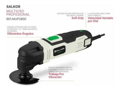 Multiuso Oscilante Salkor 280w Velocidad Variable Accesorios